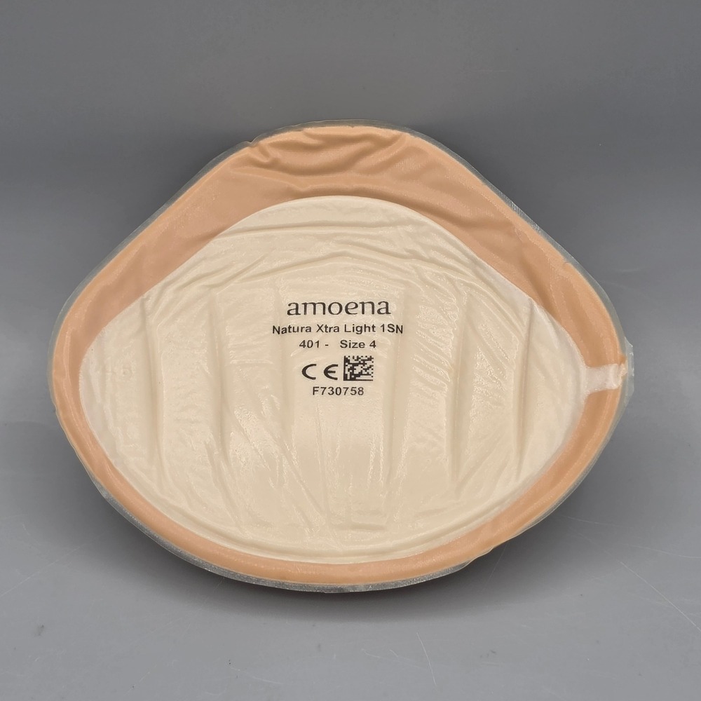 Amoena Breast‎ Form Women Sz 4 Nude Xtra Light 1SN 401 Mastectomy Prosthetic